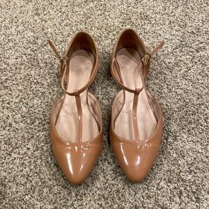 Savoy Italian Designer Patent Leather Nude/Pink pumps Size 37